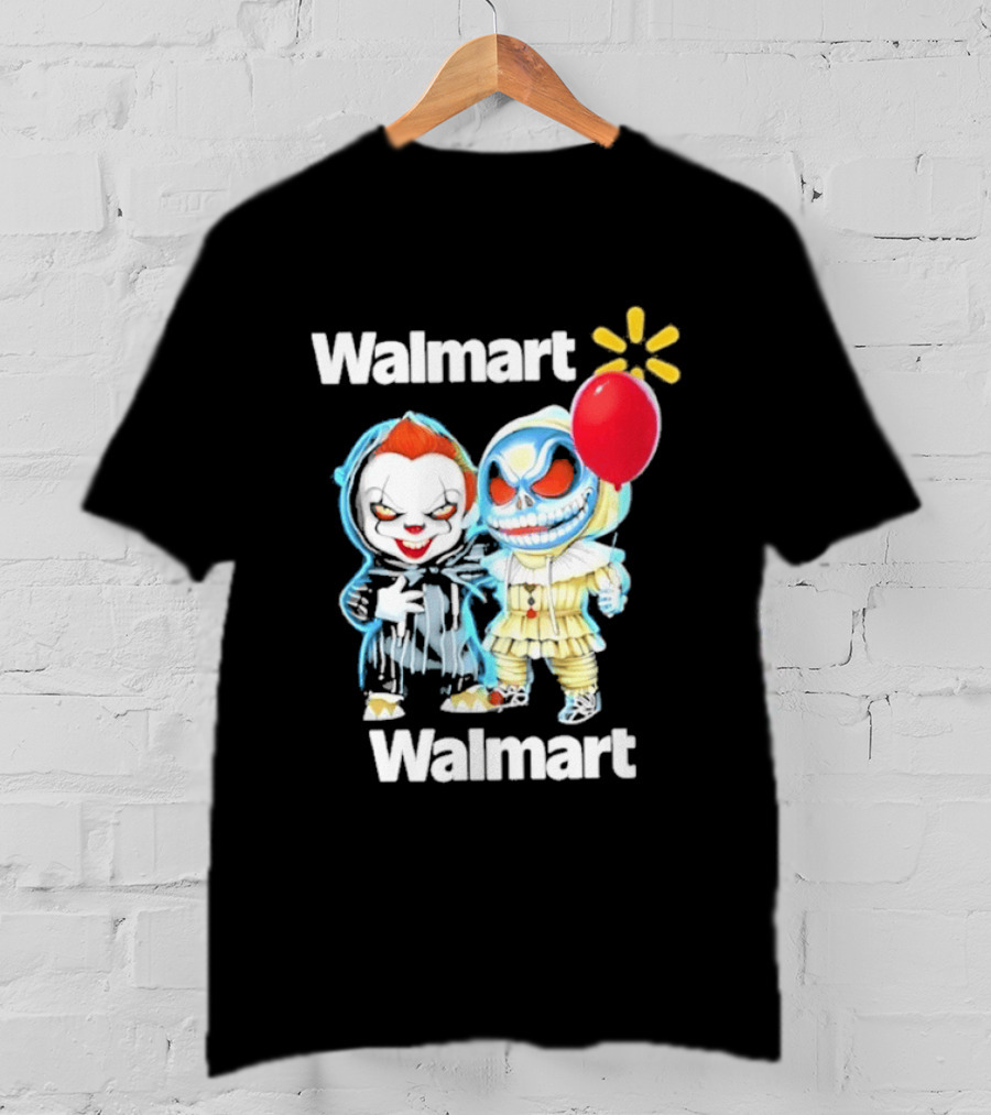 Walmart Pennywise Jack Skellington Halloween 2026 Red Balloon T-Shirt