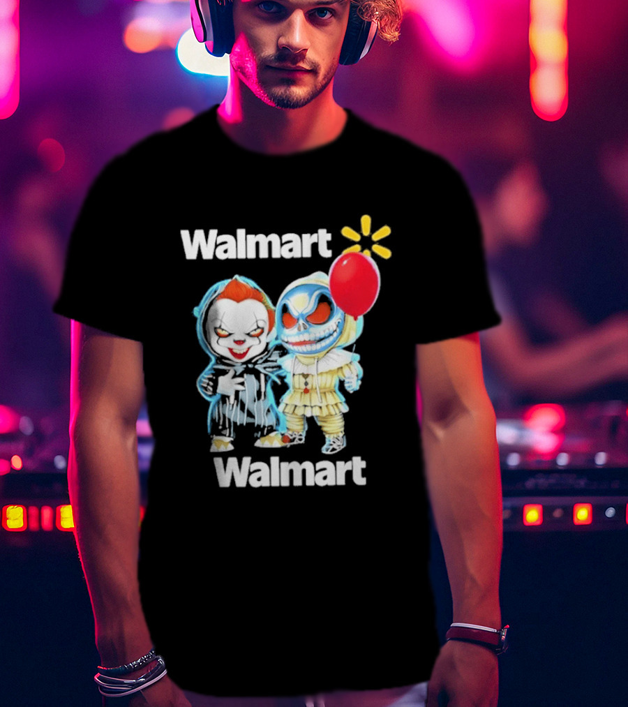 Walmart Pennywise Jack Skellington Halloween 2026 Red Balloon T-Shirt