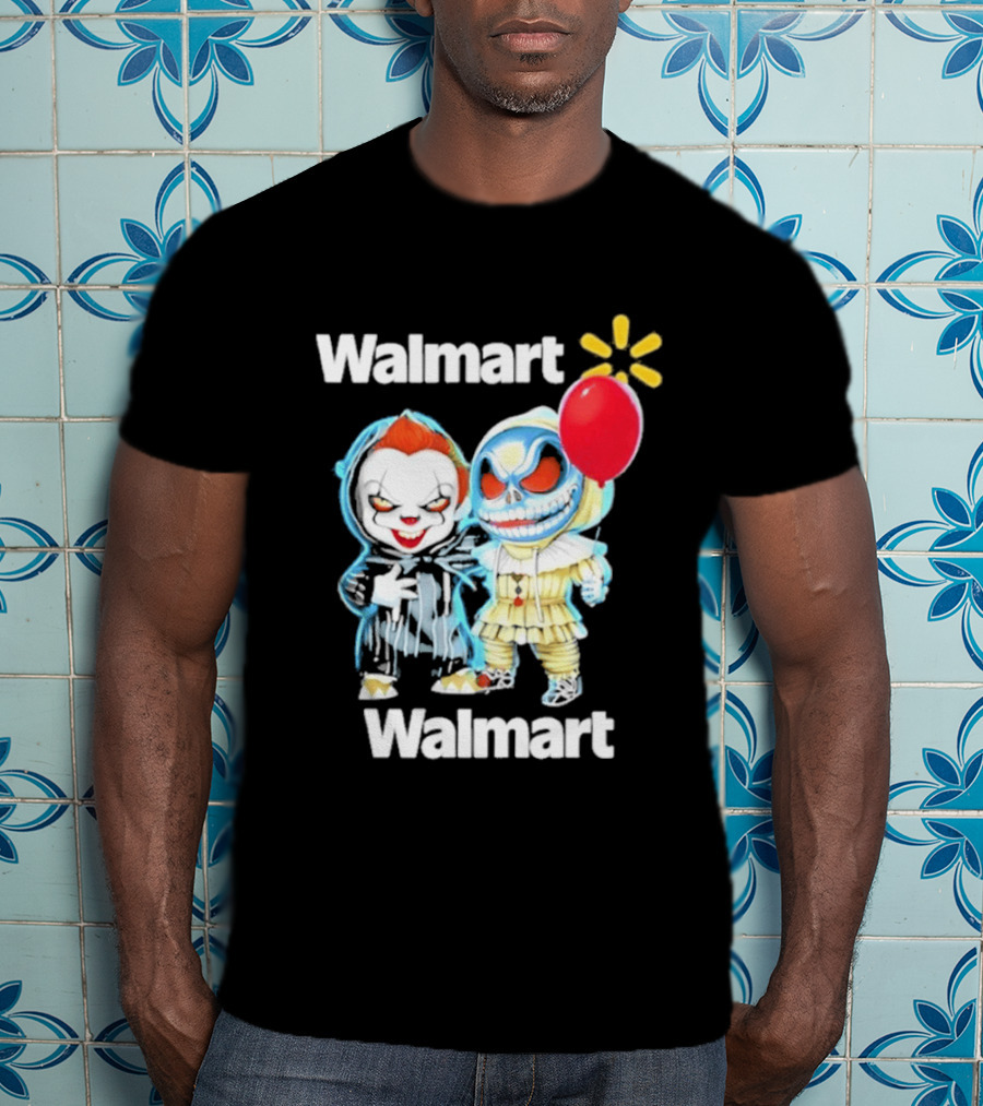 Walmart Pennywise Jack Skellington Halloween 2026 Red Balloon T-Shirt