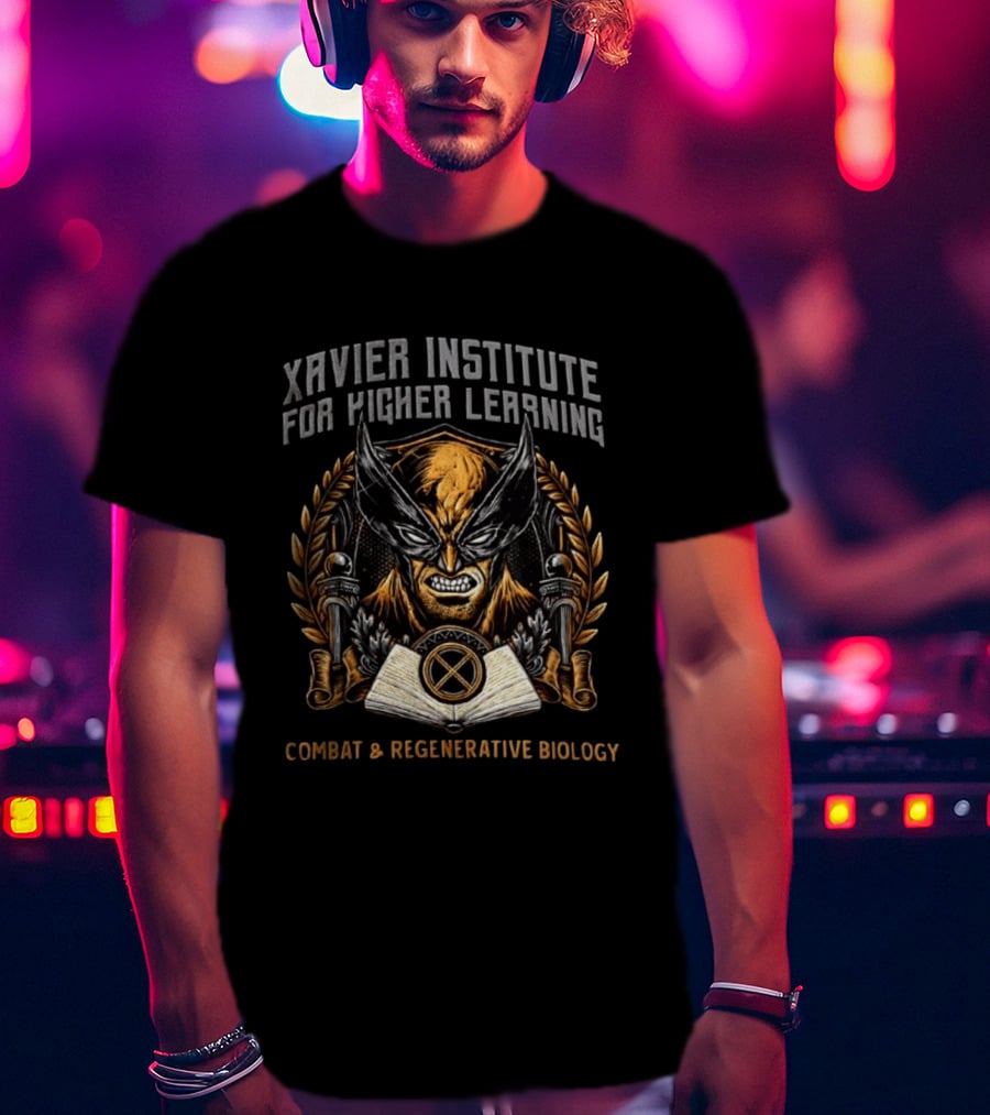 Xavier Institute For Higher Learning Wolverine Combat Regenerative Biology T-Shirt
