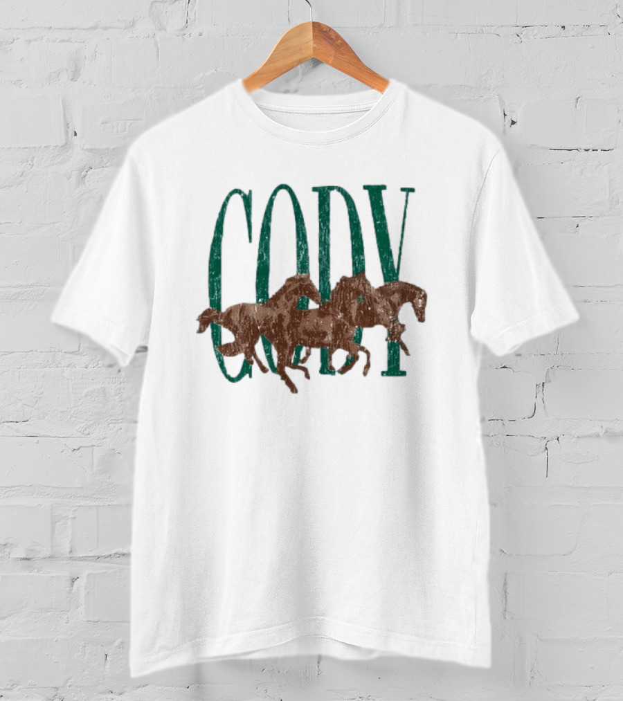 Cody Johnson Distressed Horses Country Music T-Shirt
