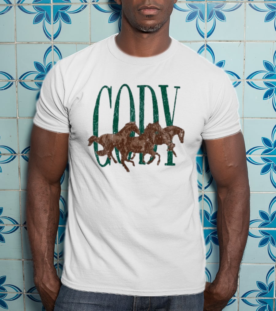 Cody Johnson Distressed Horses Country Music T-Shirt