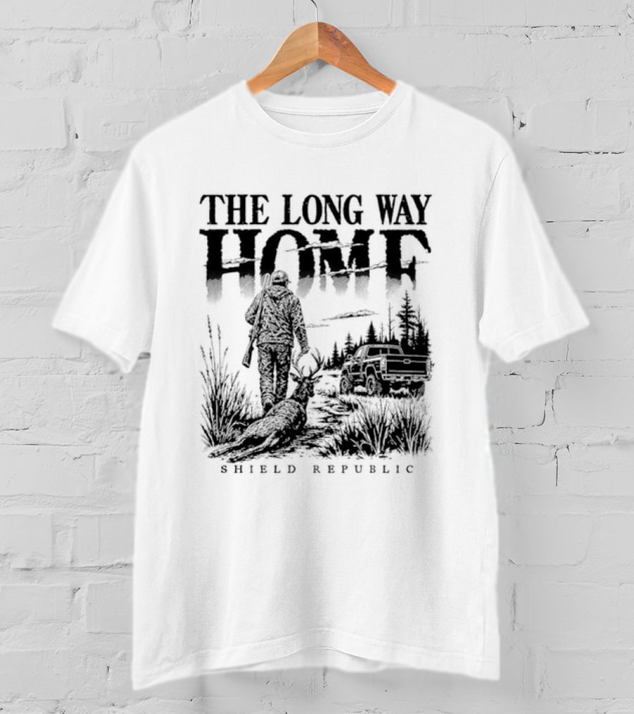 The Long Way Home Hunting Shield Republic T-Shirt