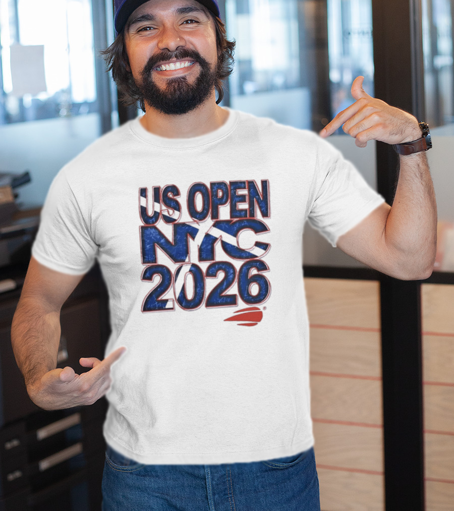 US Open NYC 2026 Tennis New York City Distressed T-Shirt