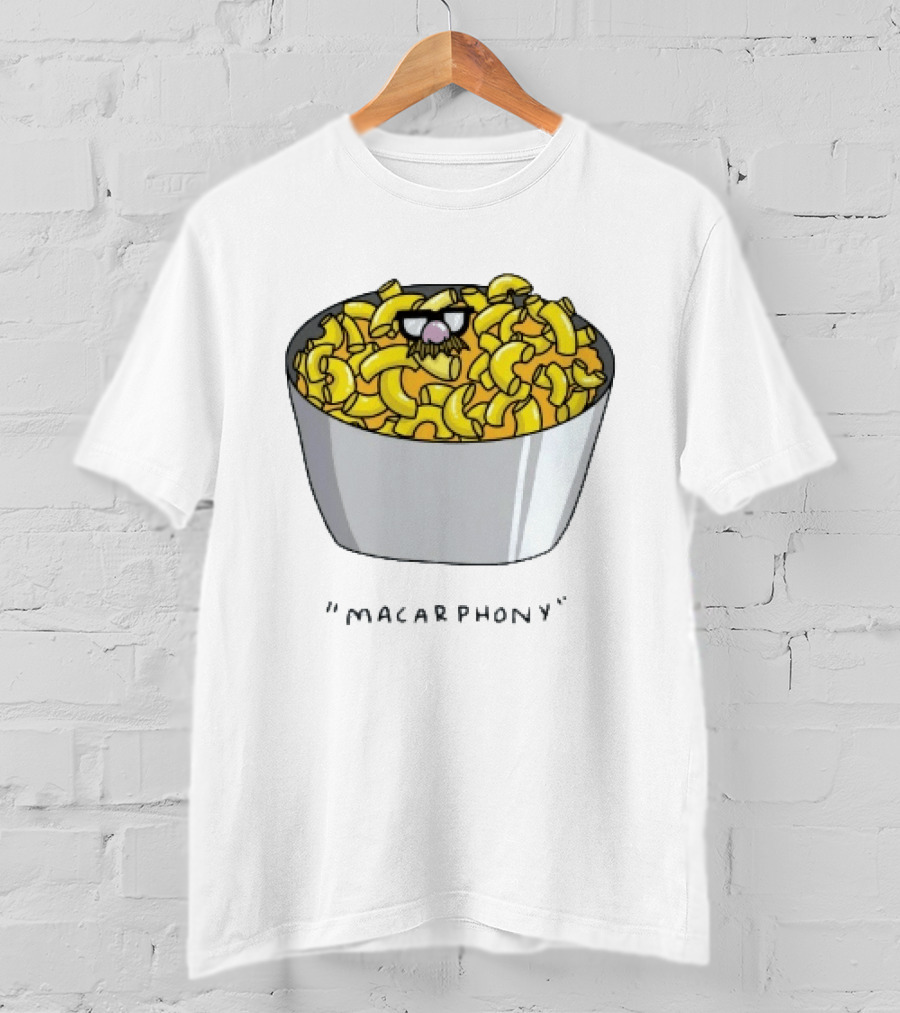 Macarphony Funny Mac And Cheese Bowl Pun T-Shirt