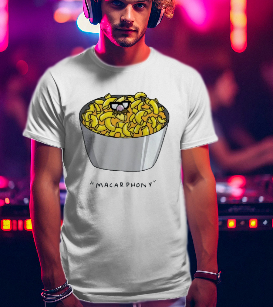 Macarphony Funny Mac And Cheese Bowl Pun T-Shirt