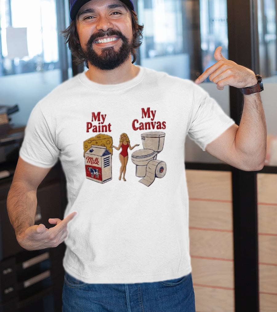 My Paint My Cheese Milk Cow Toilet Paper Humor T-Shirt