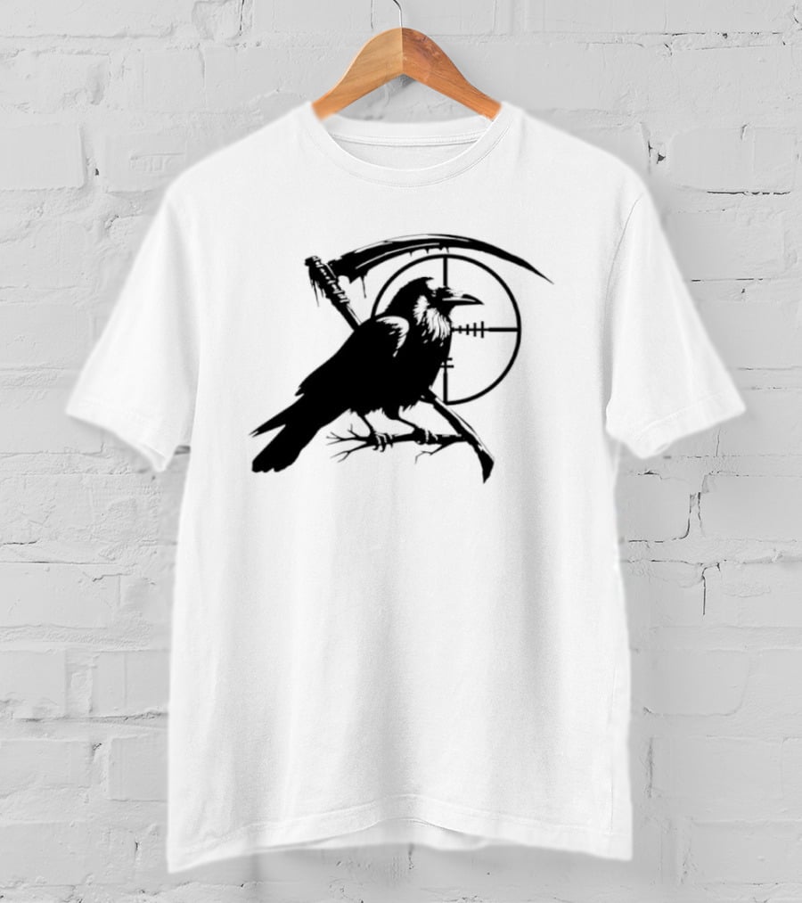 Grim Reaper Raven Sniper Scope Target T-Shirt