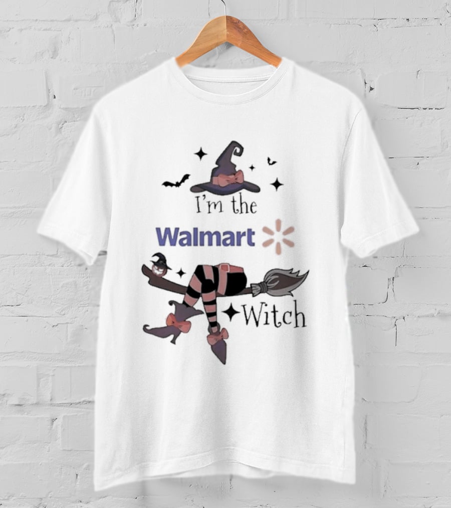 I'm The Walmart Witch Broomstick Hat Halloween 2026 T-Shirt