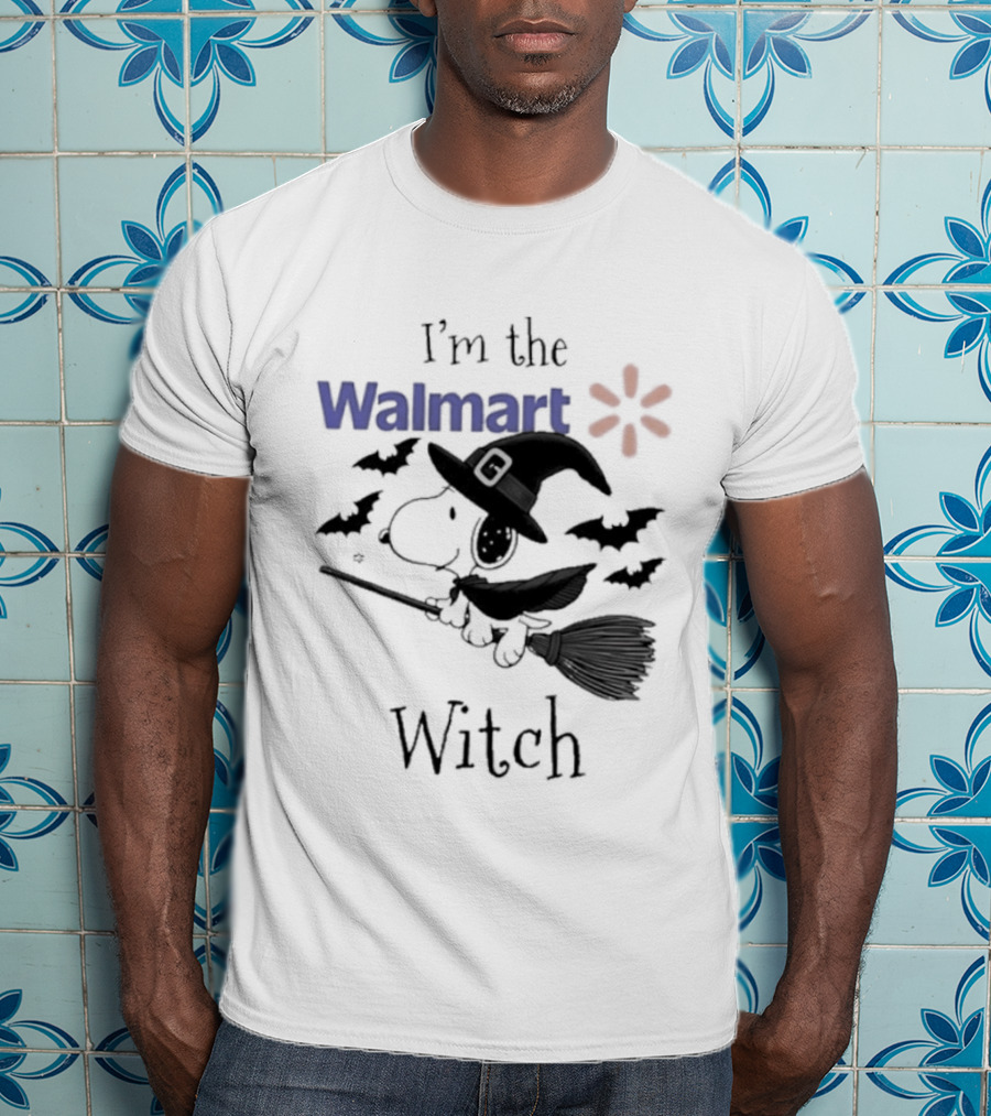 I'm The Walmart Witch Snoopy Halloween 2026 Broomstick Magic T-Shirt