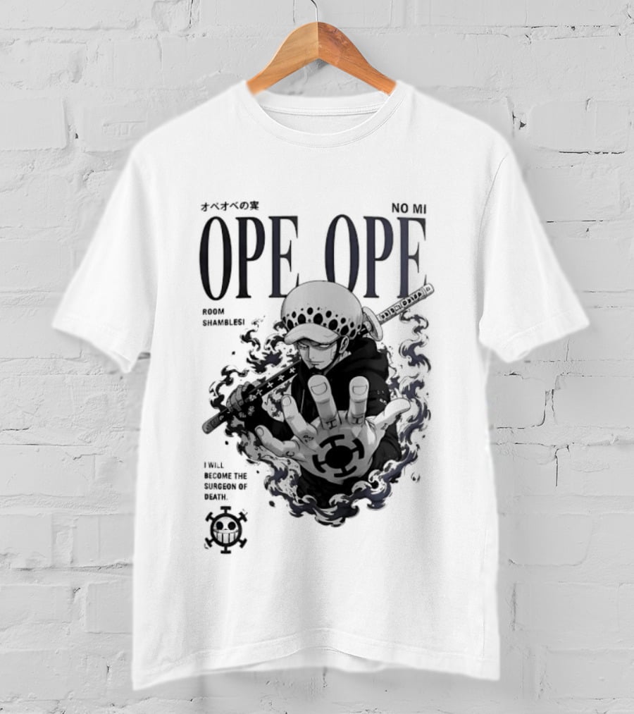 Ope Ope No Mi Trafalgar Law Surgeon Of Death One Piece T-Shirt
