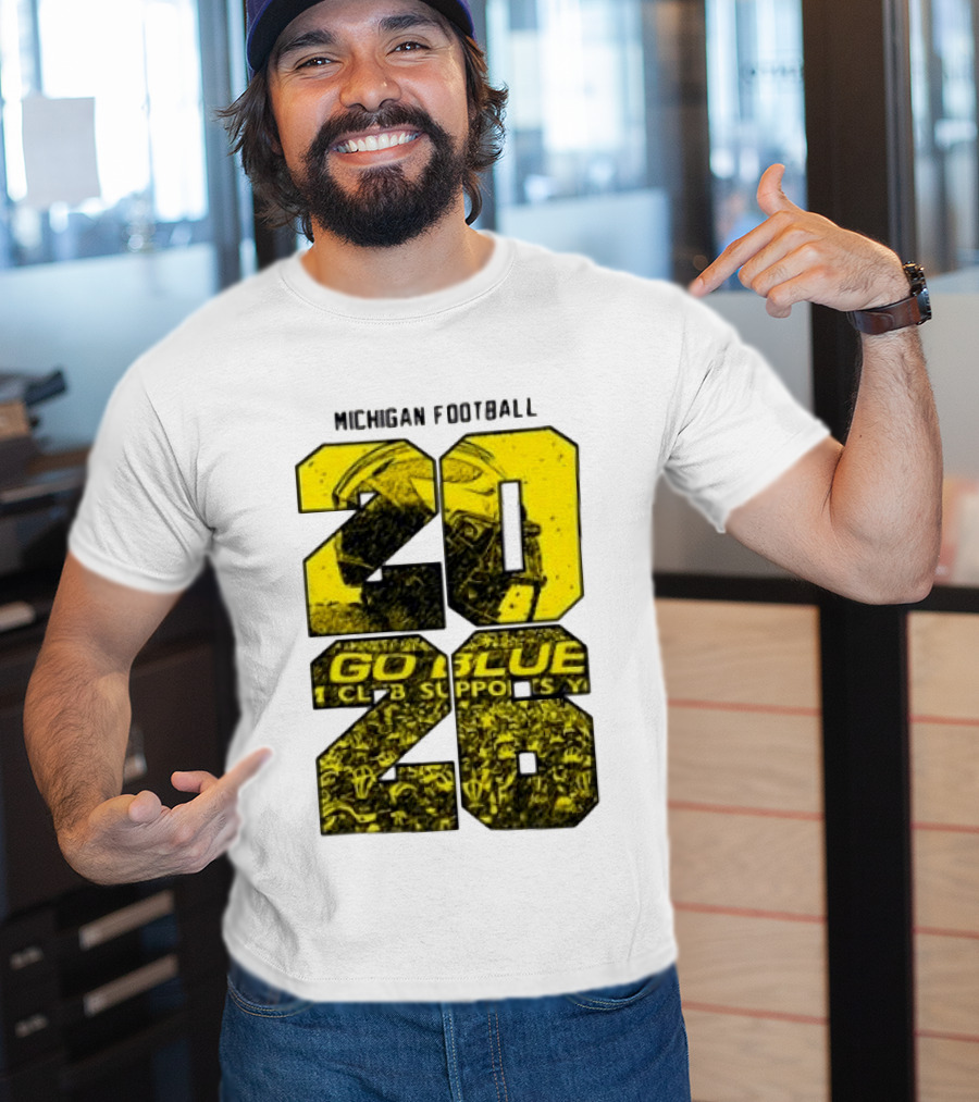 Michigan Football 2026 Go Blue Support T-Shirt
