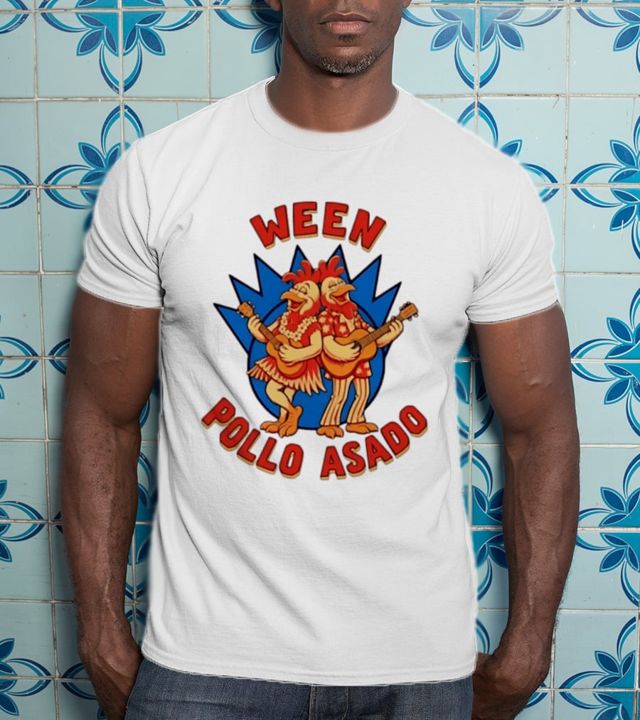 Ween Pollo Asado Chicken Band Alternative Rock Duo Guitars T-Shirt