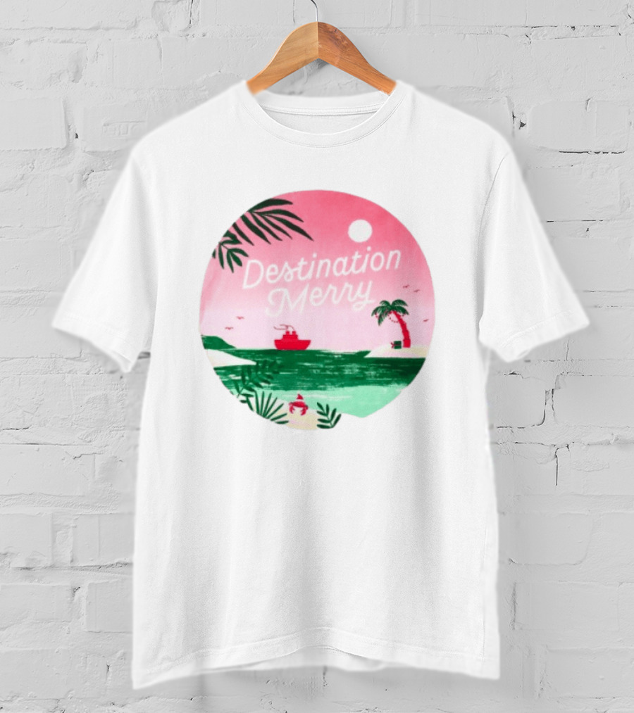 Hallmark Christmas Cruise 2026 Destination Merry White Tropical Getaway T-Shirt