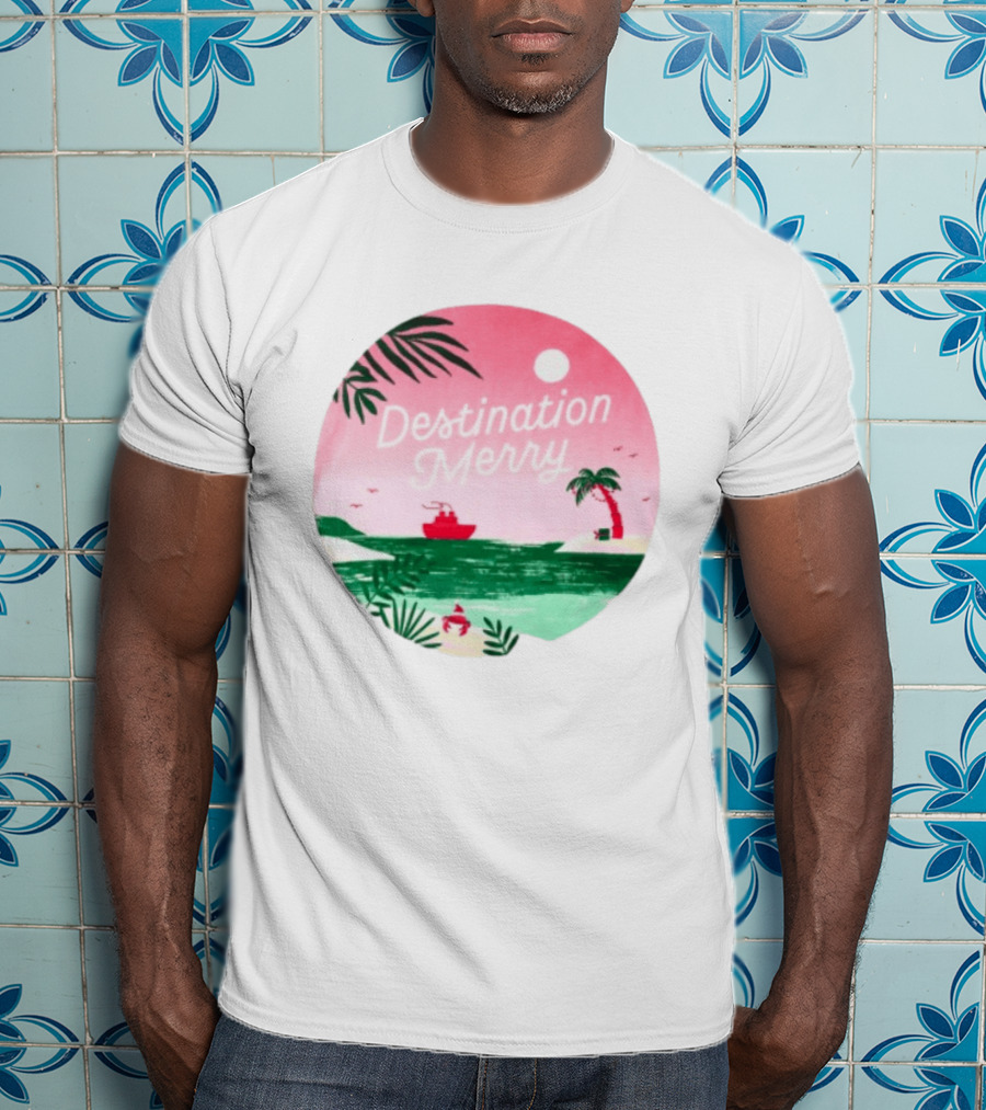Hallmark Christmas Cruise 2026 Destination Merry White Tropical Getaway T-Shirt
