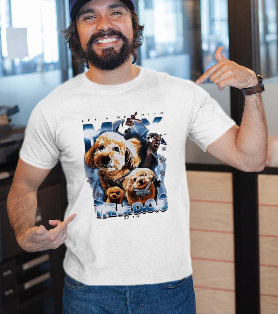 Max The Ice DOG Let's Get High NJPW Pro Wrestling Ambition T-Shirt