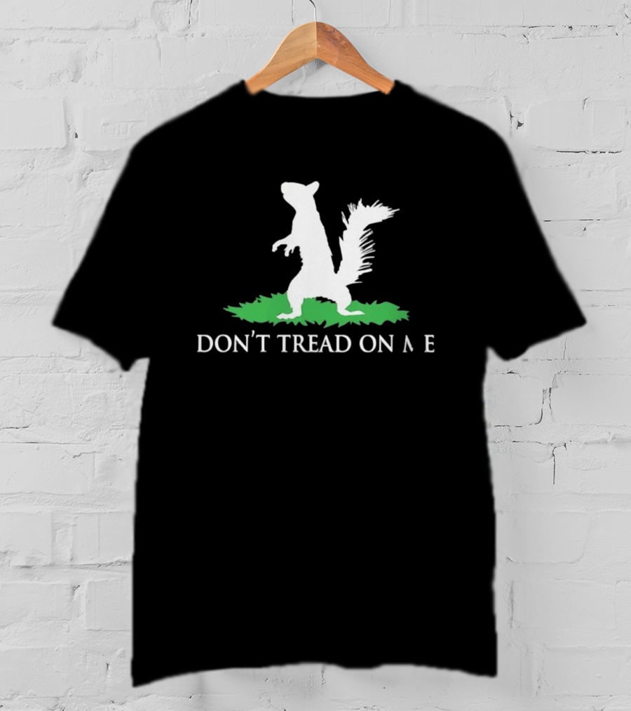 Don't Tread On Me Squirrel Gadsden Flag Missing Letter Puzzle T-Shirt