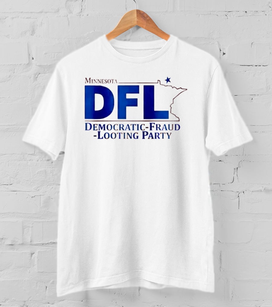 Minnesota DFL Democratic Fraud Looting Party Map Star T-Shirt