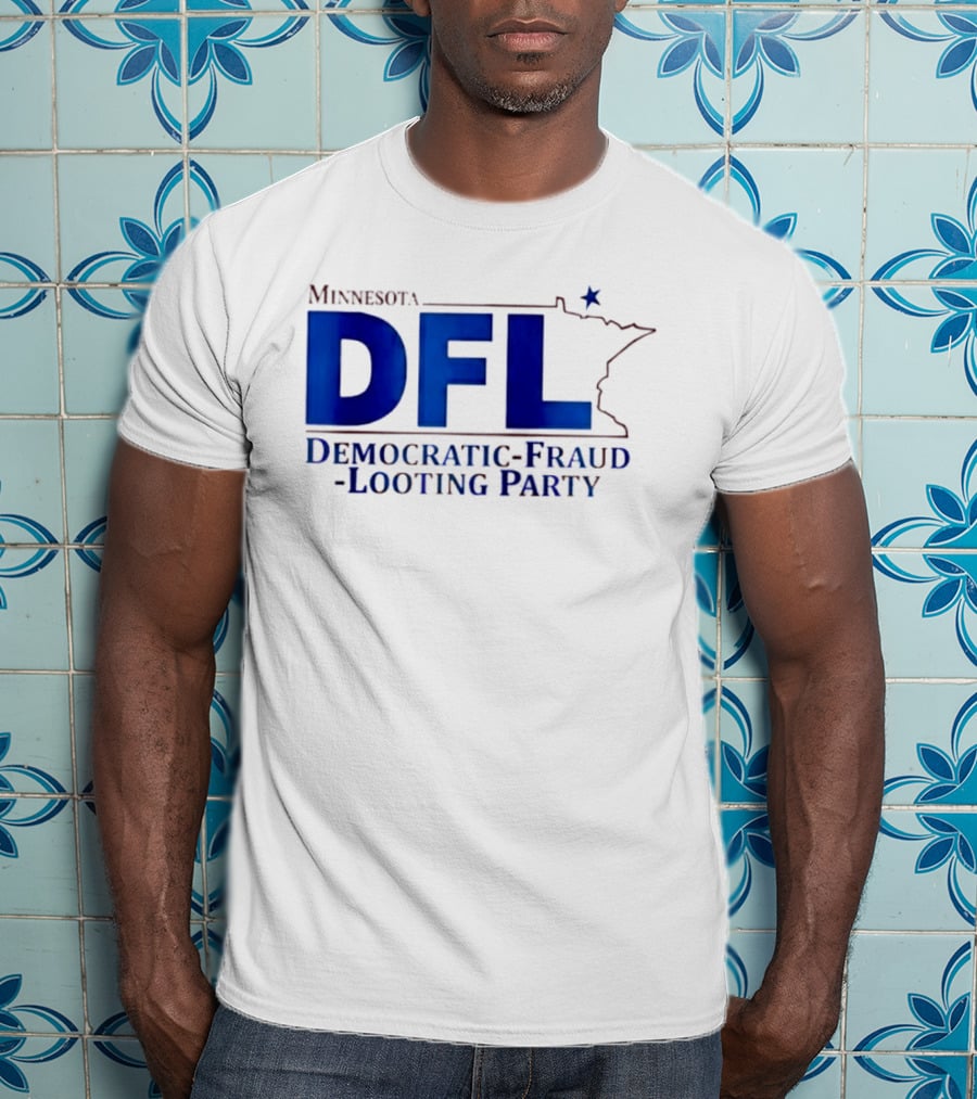 Minnesota DFL Democratic Fraud Looting Party Map Star T-Shirt
