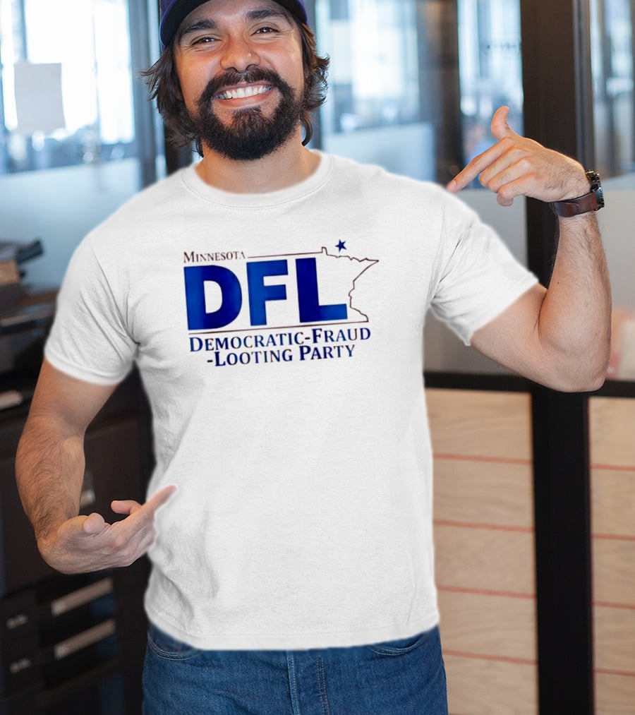 Minnesota DFL Democratic Fraud Looting Party Map Star T-Shirt