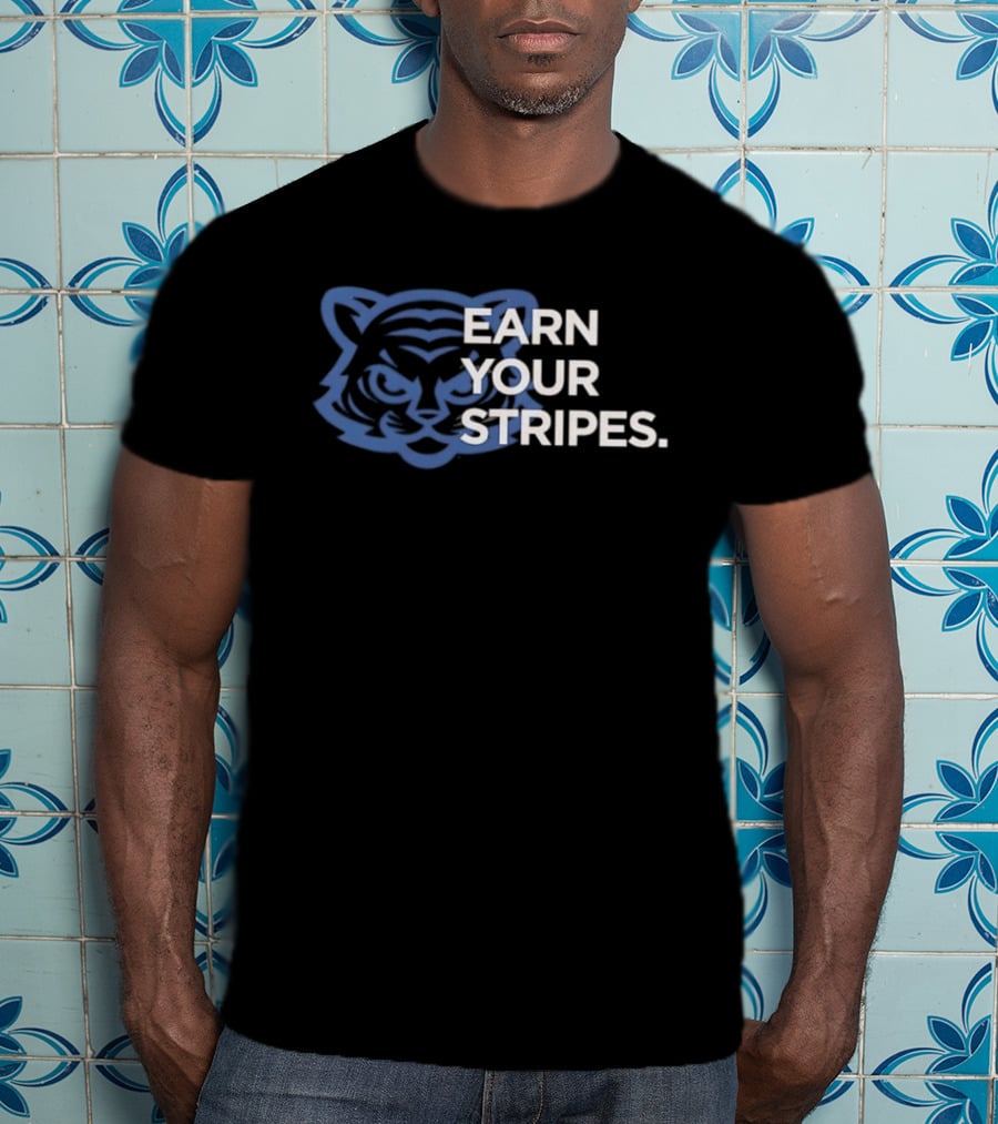 Detroit Tigers Earn Your Stripes MLB T-Shirt