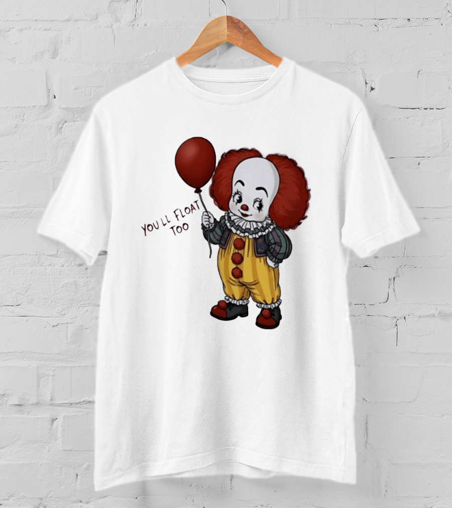 Pennywise Clown You'll Float Too Red Balloon T-Shirt