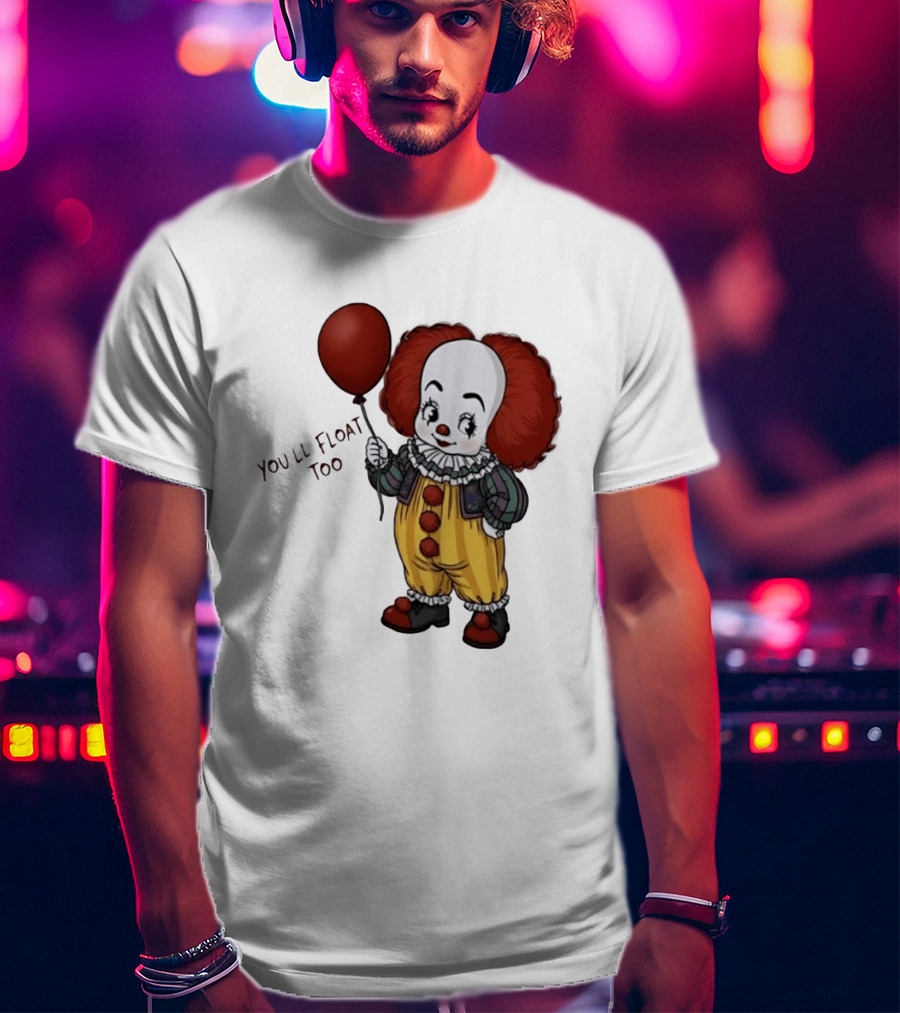 Pennywise Clown You'll Float Too Red Balloon T-Shirt