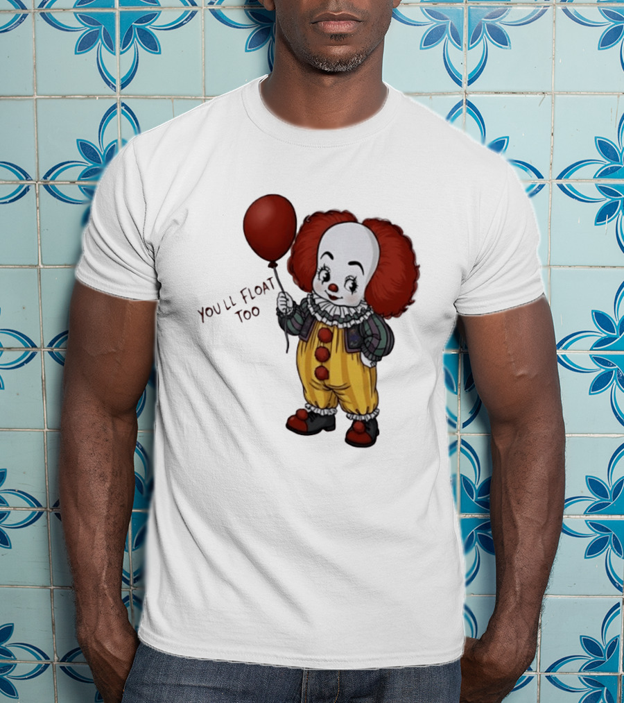 Pennywise Clown You'll Float Too Red Balloon T-Shirt