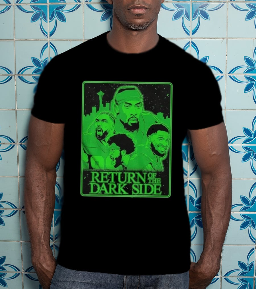 Seattle Seahawks Return Of The Dark Side Skyline Players Green Sports T-Shirt