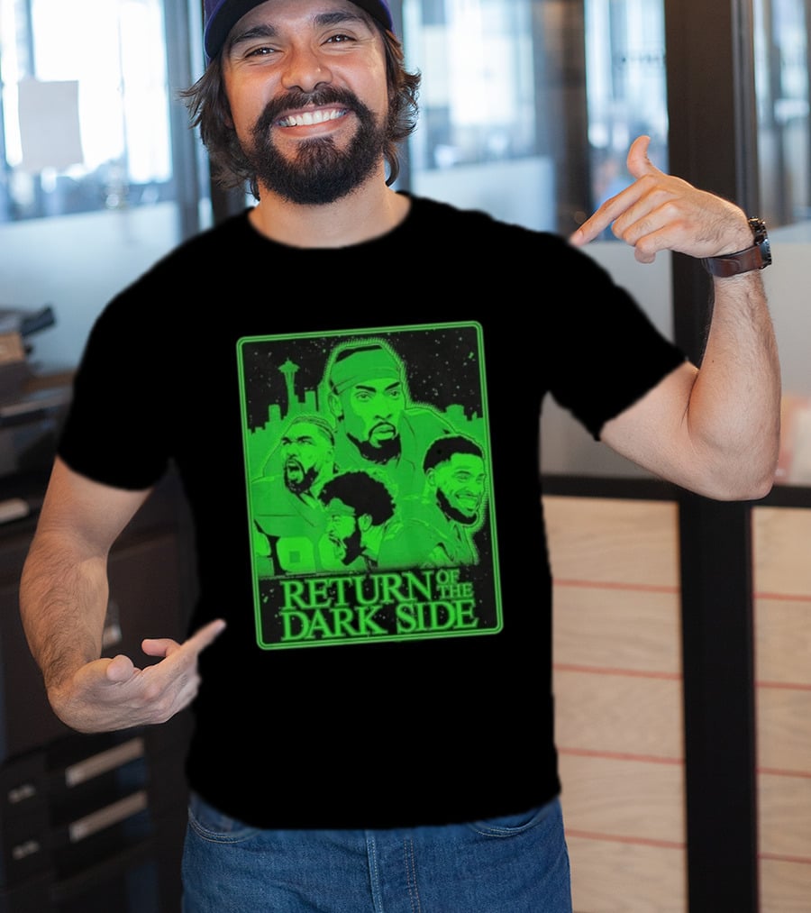 Seattle Seahawks Return Of The Dark Side Skyline Players Green Sports T-Shirt