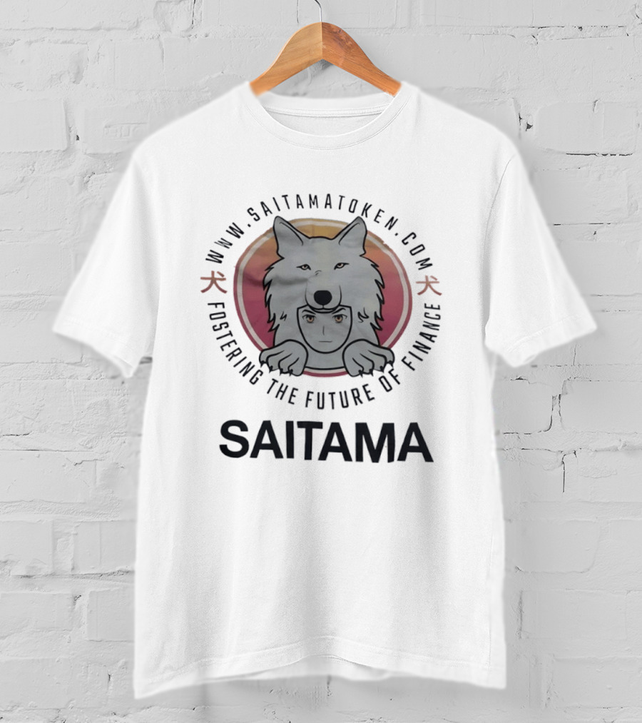 SaitamaToken Fostering The Future Of Finance Wolf Head T-Shirt