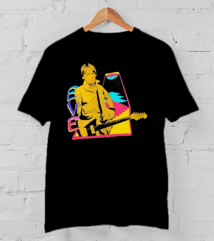 Steve Perry 80s Rock Vibes Retro Guitar T-Shirt
