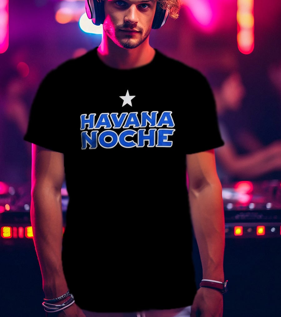 Havana Noche Star Decoration Cuba Night Travel T-Shirt