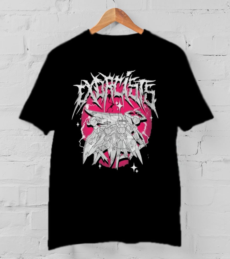 Exorcist Hazbin Hotel Metal Style Adam Lute T-Shirt
