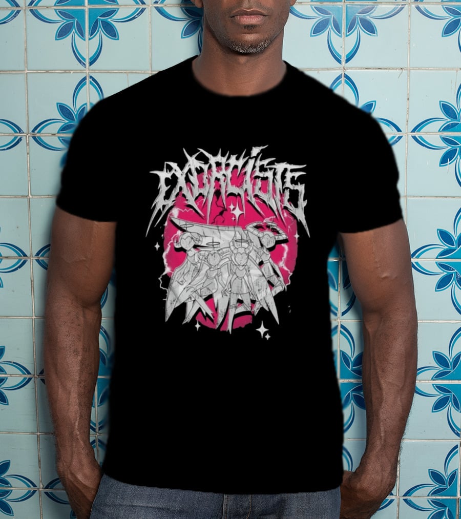 Exorcist Hazbin Hotel Metal Style Adam Lute T-Shirt