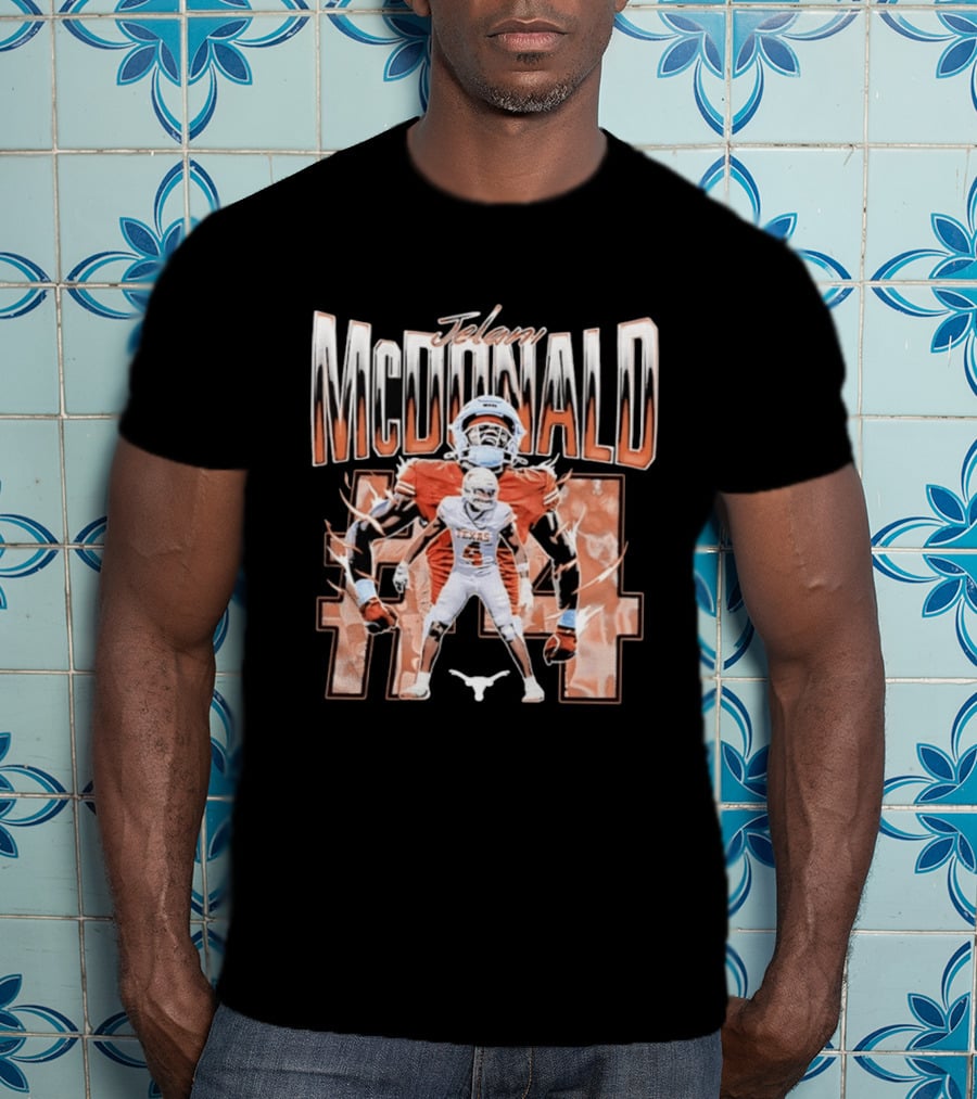 Jelani McDonald Texas Longhorns Football 44 T-Shirt