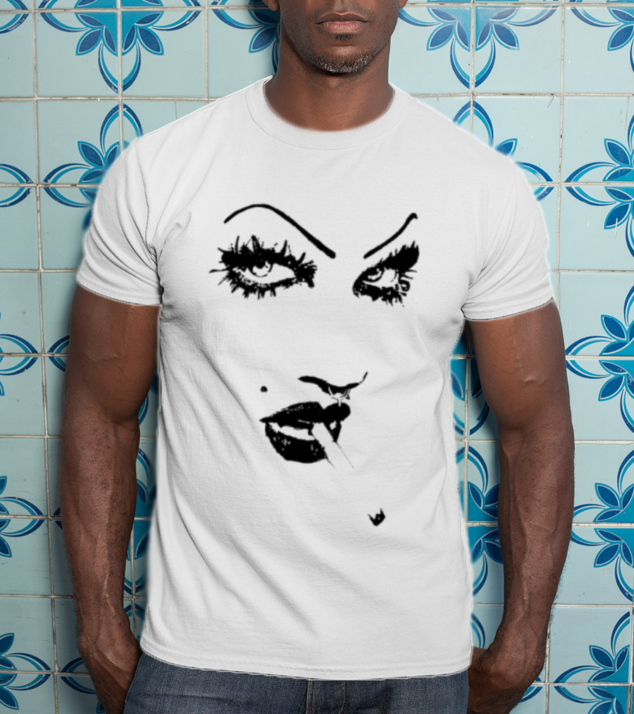 6Arelyhuman Store Digital Dancer Bold Face Card T-Shirt