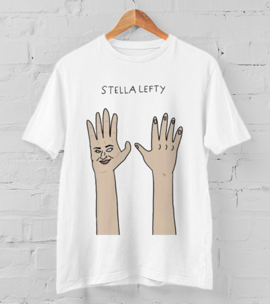 Stella Lefty Surreal Face Hand T-Shirt