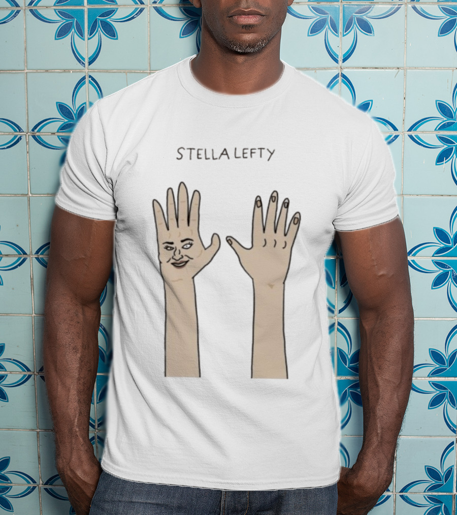 Stella Lefty Surreal Face Hand T-Shirt