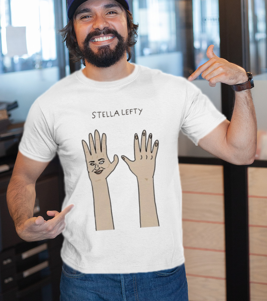 Stella Lefty Surreal Face Hand T-Shirt