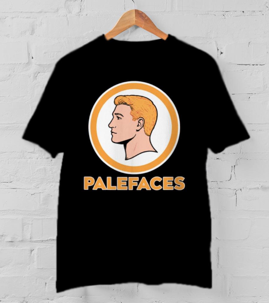 Caucasians Palefaces Orange Circle T-Shirt