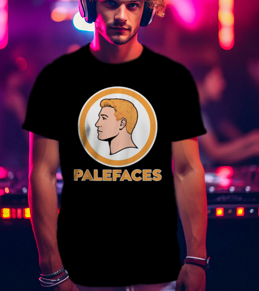 Caucasians Palefaces Orange Circle T-Shirt