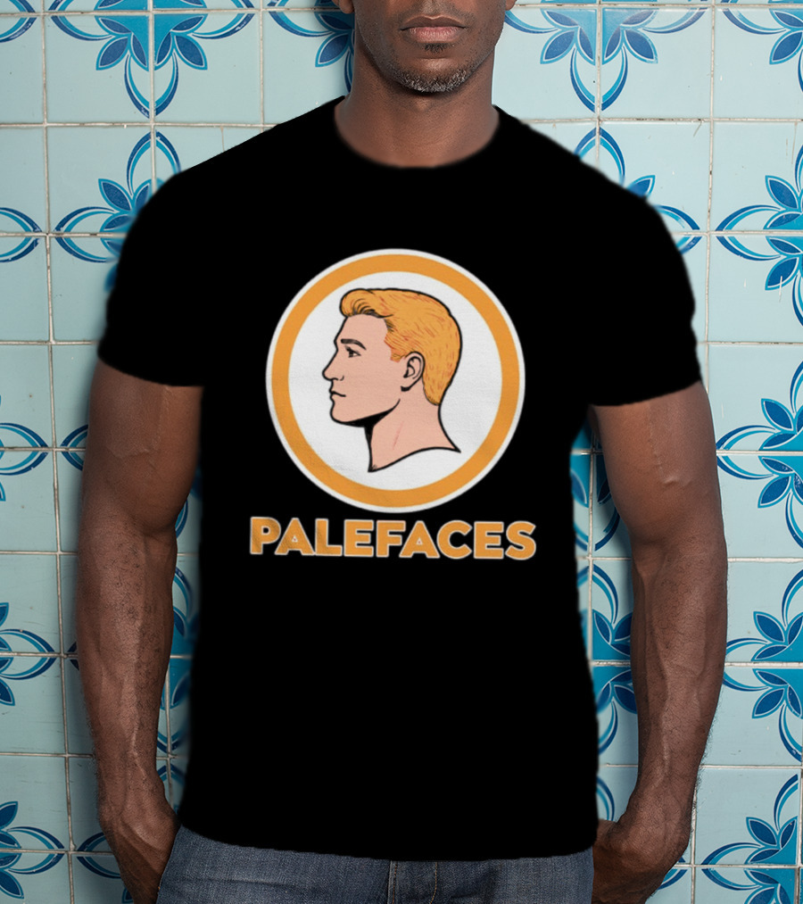 Caucasians Palefaces Orange Circle T-Shirt