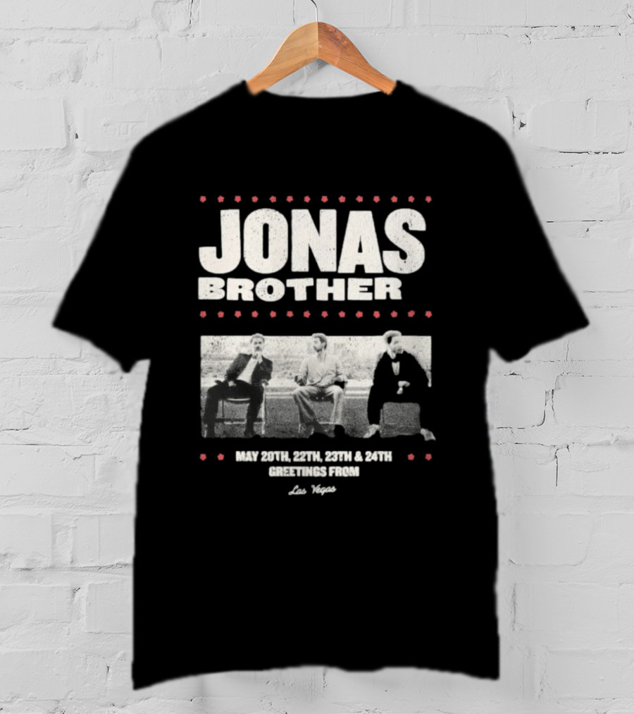 Jonas Brothers Greetings From Las Vegas May 20th 22nd 23rd 24th Concert T-Shirt