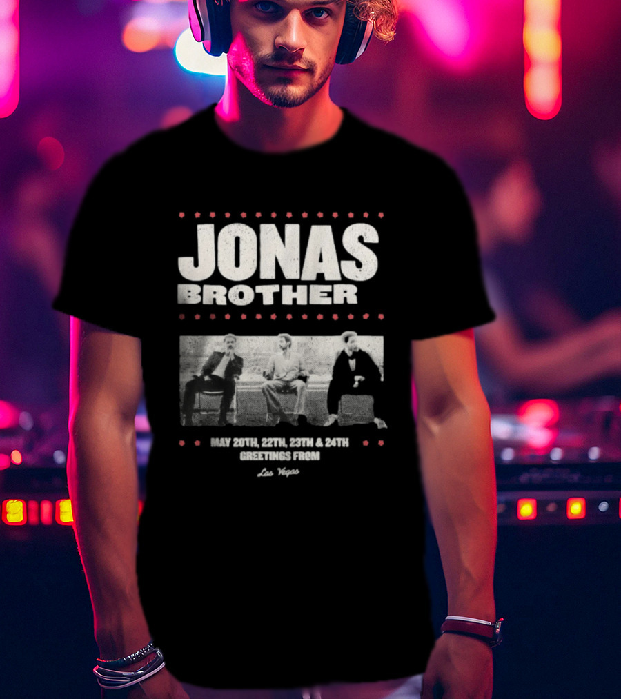 Jonas Brothers Greetings From Las Vegas May 20th 22nd 23rd 24th Concert T-Shirt