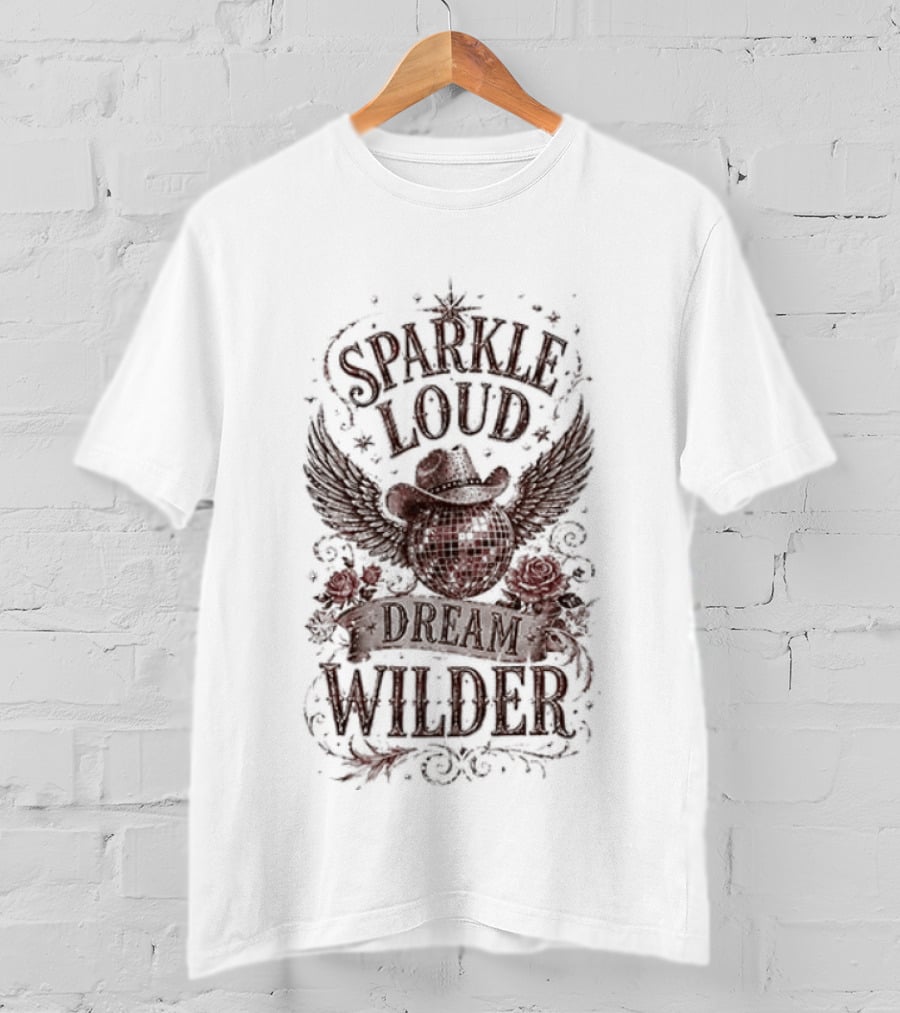 Dolly Parton Sparkle Loud Dream Wilder Vintage Western T-Shirt