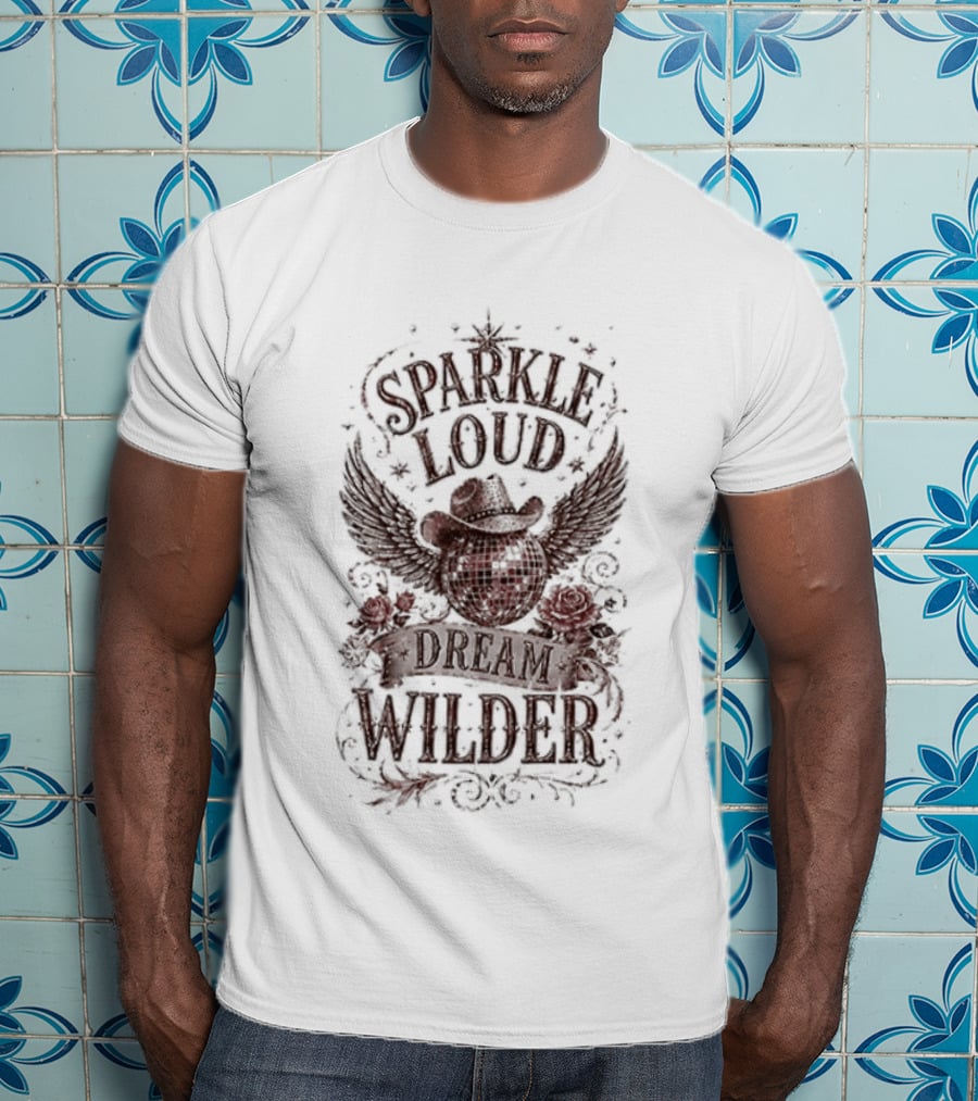 Dolly Parton Sparkle Loud Dream Wilder Vintage Western T-Shirt