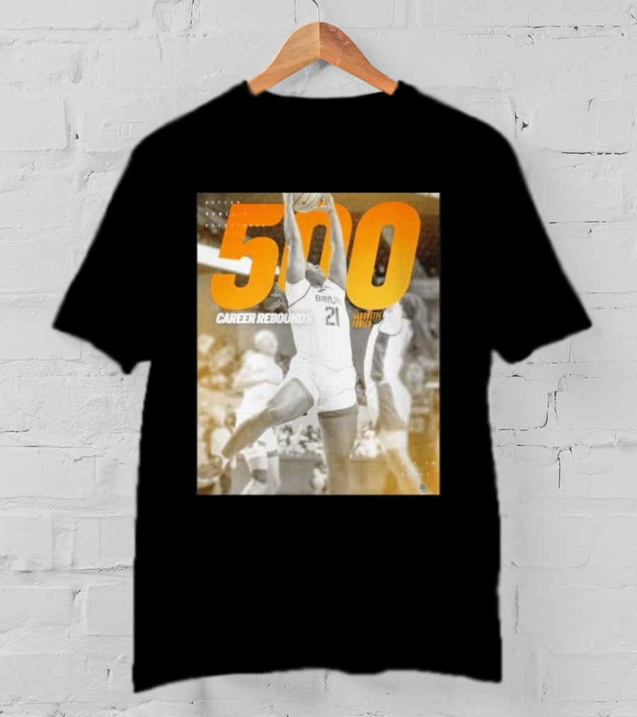 Baylor Bears Aaronette Vonleh 500 Career Rebounds T-Shirt