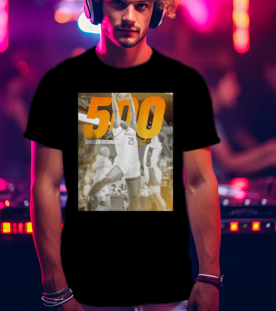 Baylor Bears Aaronette Vonleh 500 Career Rebounds T-Shirt