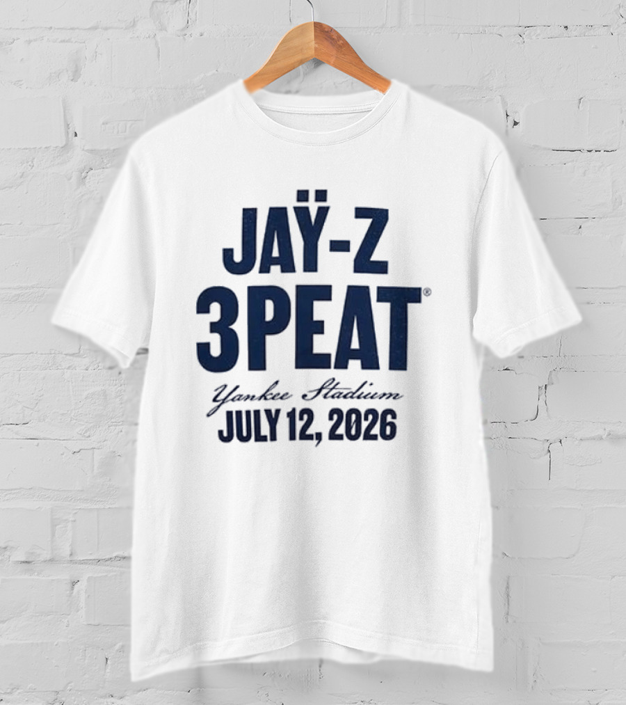 JAY Z 3PEAT Yankee Stadium July 12 2026 T-Shirt